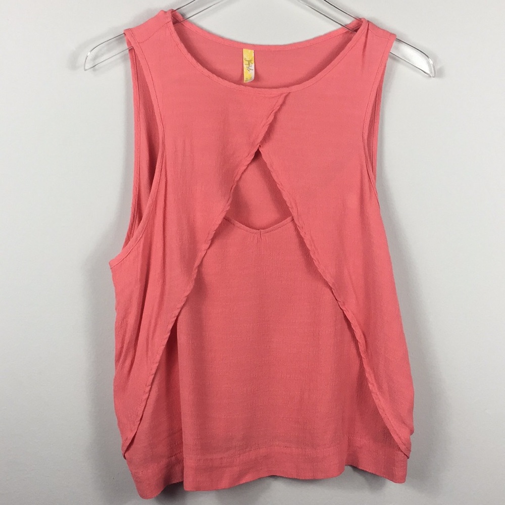 Free People coral pink tank